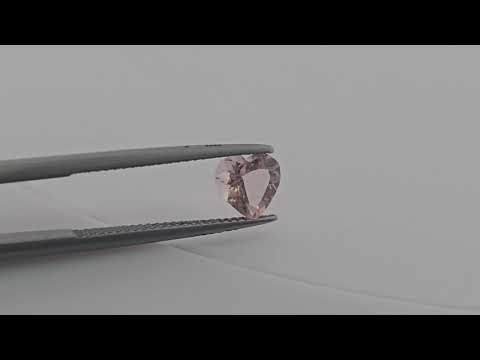 Natural Peach Morganite Stone 1.00  Carats Heart Cut (7 mm)