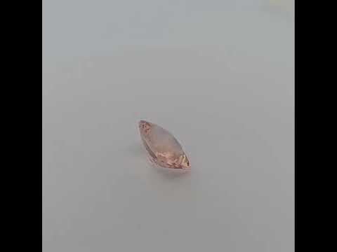 Natural Peach Morganite Stone 4.59 Carats Cushion Cut (12 x 10 mm)