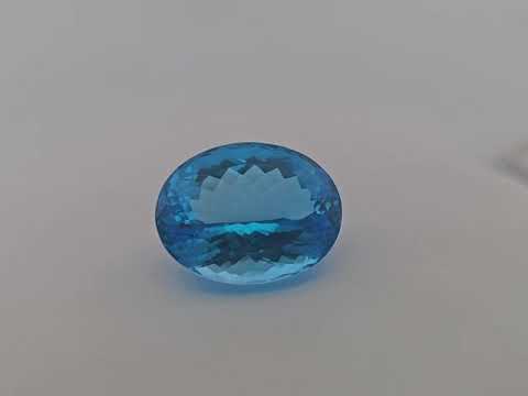 Natural Swiss Blue Topaz Stone 43.08 Carats Oval Shape  ( 23.3x18.2 mm )