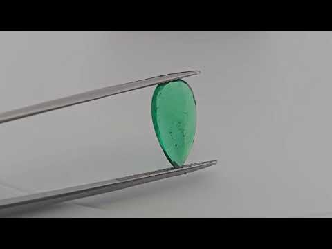 Natural Zambian Emerald Stone 4.32 Carats Pear Cut