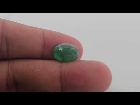Natural Zambian Emerald Stone 4.46 Carats Oval Cut (13x10.5 mm)