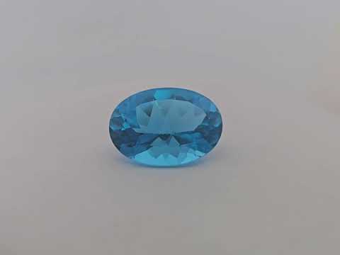 Natural Swiss Blue Topaz Stone 29.43 Carats Oval Shape  ( 22.5x16 mm )