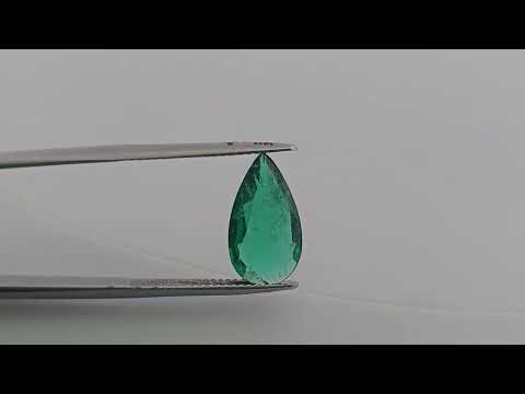 Natural Zambian Emerald Stone 2.98 Carats Pear Cut (15x8.6 mm )