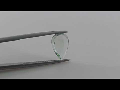 Natural Green Tourmaline Pear Cut in 2.77 Carats from Africa