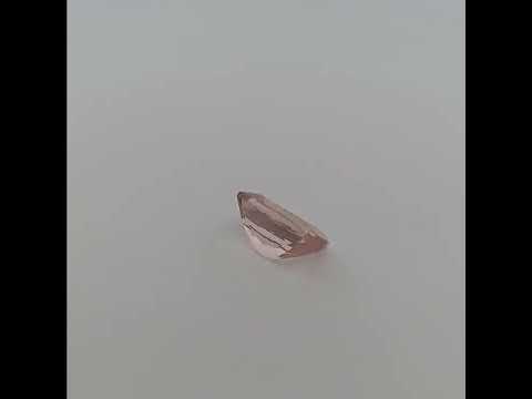 Natural Peach Morganite Stone 3.90 Carats Cushion Cut (11x9 mm)