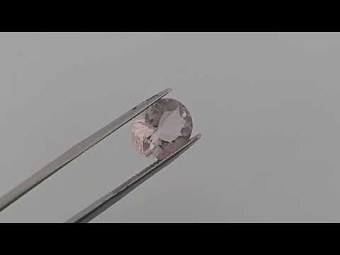 Natural Pink Morganite Stone 3.88 Carats Oval Cut (12x10 mm)