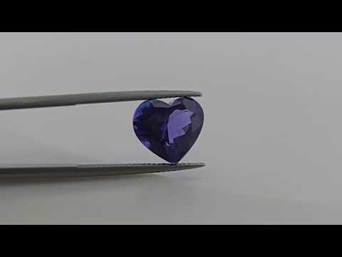 Natural Tanzanite Gemstone Heart Cut Shape in 6.23 Carats Weight