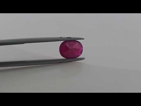 Natural Ruby Gemstone 2 Carats in Oval Shape Mozambique Origin