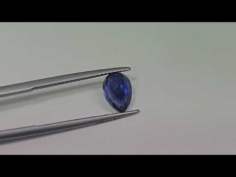 Natural Blue Sapphire Gemstone 2.02 Carats Pear Cut Shape