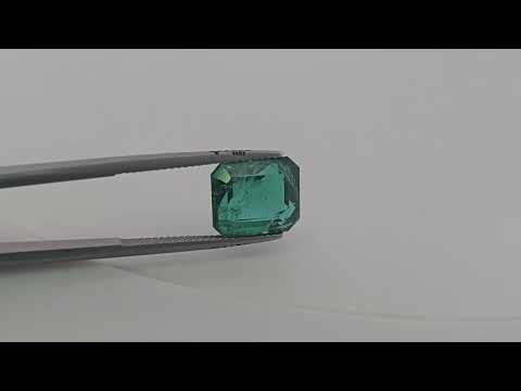 Natural Zambian Emerald Stone 6.58 Carats Emerald Cut 11.62x10.09x7.08 mm