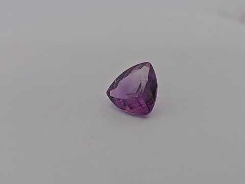 Natural Purple Amethyst  Stone 3.3 Carats Trilliant Cut( 11x10.5 mm)