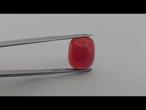 Natural Red Onyx Stone 11.17 Carats Cushion Cabochon Shape ( 16x13 mm )