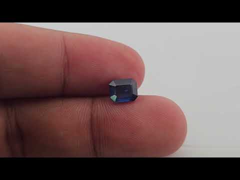 Blue Sapphire Emerald Cut: 1.39 Carats, Natural Elegance from Srilanka