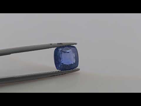 Natural Blue Sapphire Gemstone 3.20 Carats Cushion Cut Shape 8.18 x 8.04 x 4.86 mm