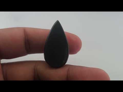Natural Obsidian  Stone 30.9 Carats Pear Shape  ( 29x16 mm )