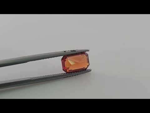 Natural Hessonite Garnet  Stone 2.93 Carats Emeraldcut Shape  ( 10x6.5 mm )