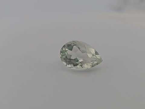 Natural Green Amethyst  Stone 6.20 Carats Pear  ( 15x10  mm)