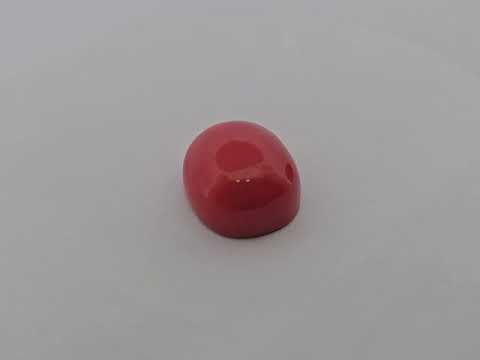 Natural Coral  Stone 20.4 Carats Cabochon Shape  ( 18x15 mm ) 
