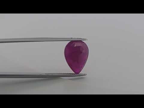 Natural Pink Ruby Pear Cut Gem 9.26 Carat  from Mozambique
