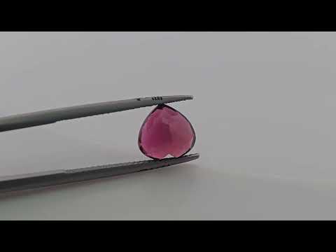 Natural Rubellite Tourmaline in Heart Shape with 2.9 Carats for Sale