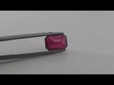 Natural Ruby 2.53 Carat  - Emerald Cut From  Mozambique