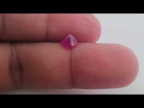 Natural Ruby Gemstone 1.08 Carats from Burma 5.33 x 6.03 x 4.23 mm