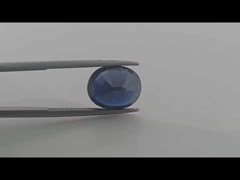 Natural Blue Sapphire Stone 7.43 Carats Oval Shape 12.5x10.5 mm
