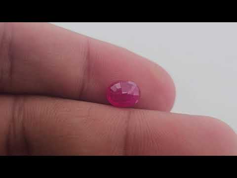 Radiant 1.56 Carat Oval Ruby Natural Beauty in Pink | Mozambique Origin