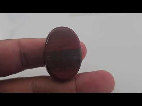 Natural Red Jasper Stone 50.52 Carats Oval Cabochon Shape ( 32x21.5 mm )