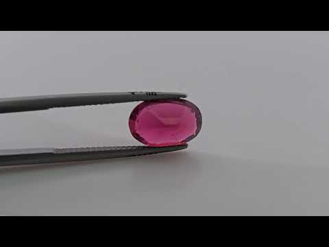 Natural Rubellite Tourmaline 3.32 Carats with 11.6 by 7.77 mm in Oval Cut