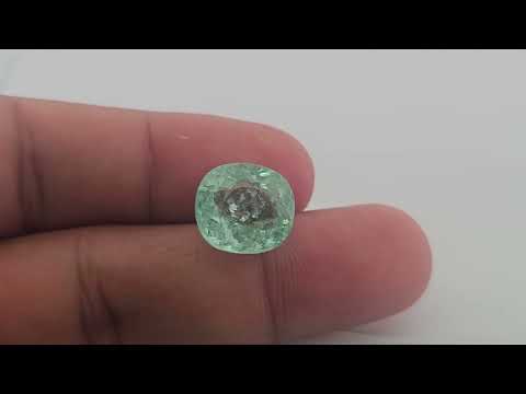 Natural Paraiba Tourmaline Stone 7.51 Carats Cushion Cut (12.55x11.38x7.02 mm)