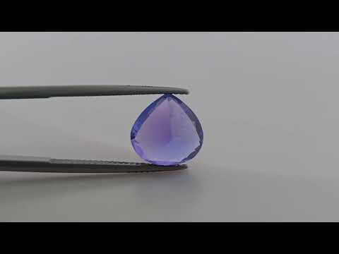 Natural Tanzanite Stone in Heart Shape with 5.02 Carats Weight for Sale