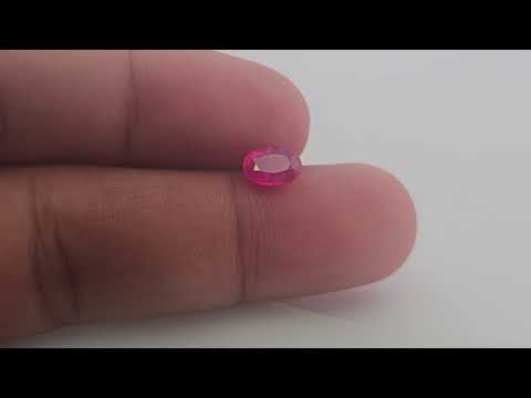 Buy Natural Ruby Gemstone 0.96 Carats in Oval Shape From Mozambique