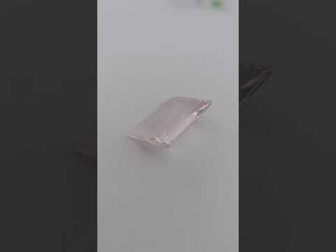 Natural Pink Morganite Stone 34.39 Carats Emerald Cut (14.6 x 19.7 mm)