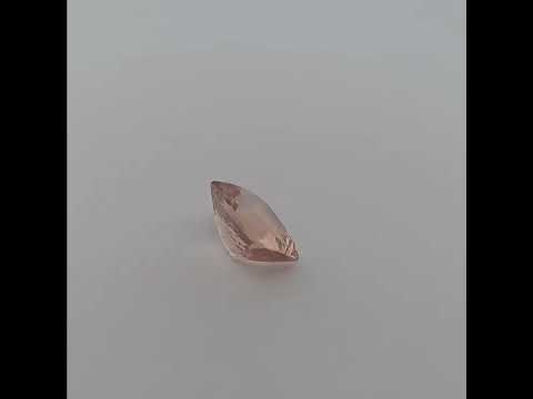 Natural Peach Morganite Stone 5.17 Carats Cushion Cut (12x10 mm)