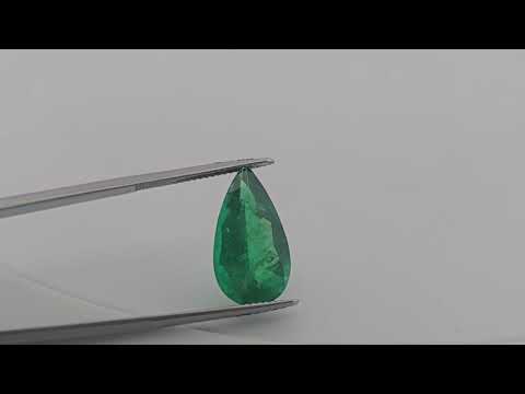 Natural Zambian Emerald Stone 7.12 Carats Pear Cut (19x10.6 mm )