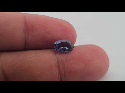 Natural Iolite Stone 0.93 Carats Oval Cut (8x4 mm)