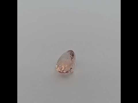 Natural Peach Morganite Stone 4.01 Carats Oval Cut (11x9 mm) 
