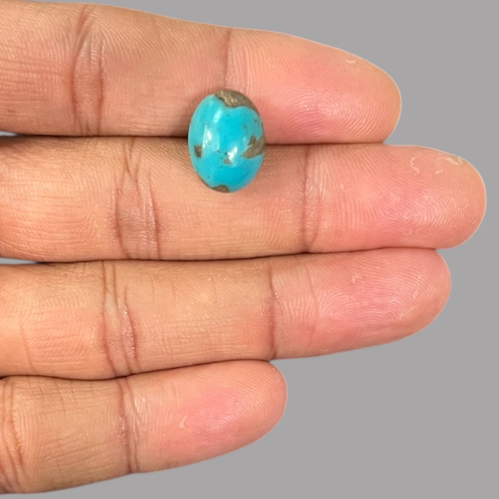raw turquoise for sale 7.32 Carats 15 x 11.2 x 7.2 mm in Oval