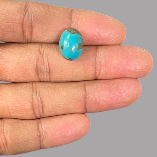 raw turquoise for sale 7.32 Carats 15 x 11.2 x 7.2 mm in Oval