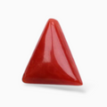 Original Fossilized Coral Stone For Sale 3.57 Carats Triangle Shape Size 11.7mm
