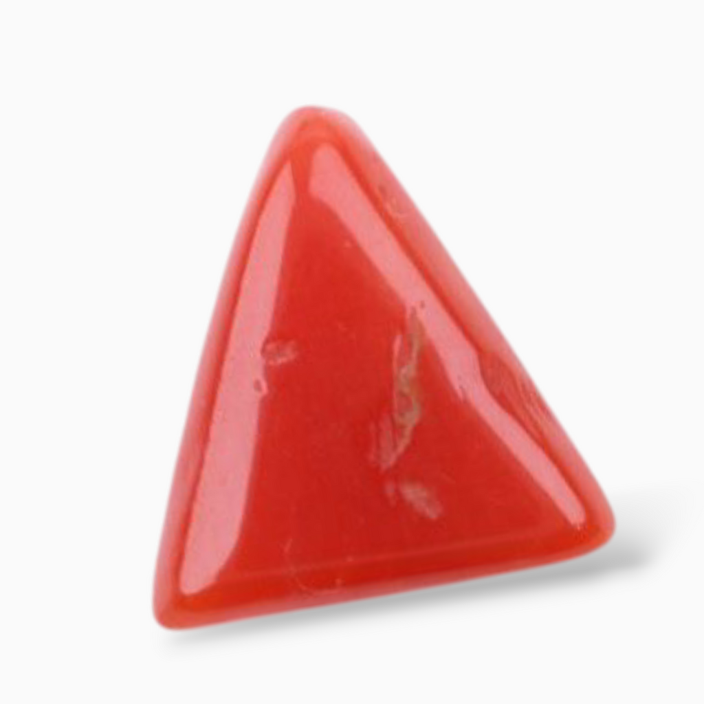 Buy Natural Moonga Stone For Sale 3.44 Carats Triangle Shape Size 11.3mm