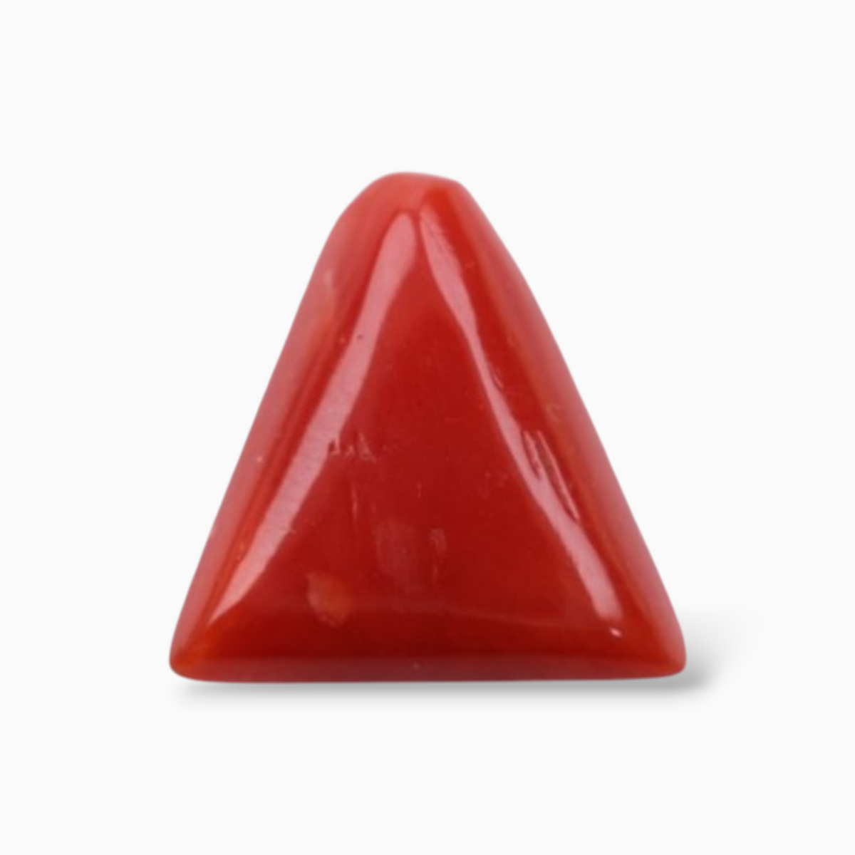 Buy Best  Red Coral Stone For Sale 3.20 Carats Triangle Shape Size 10.8mm