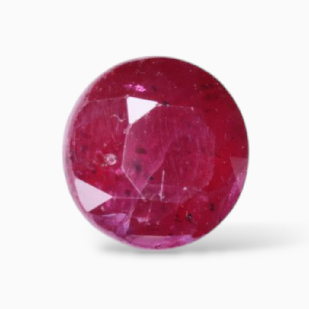 Buy Original  Ruby Stone In Round Shape 0.90 Carats 5mm Size