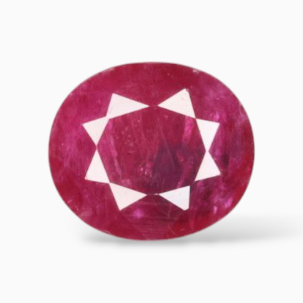 Buy Original Pink Ruby Gemstone In Oval Shape 1.64 Carats 7.8x6.8mm Size