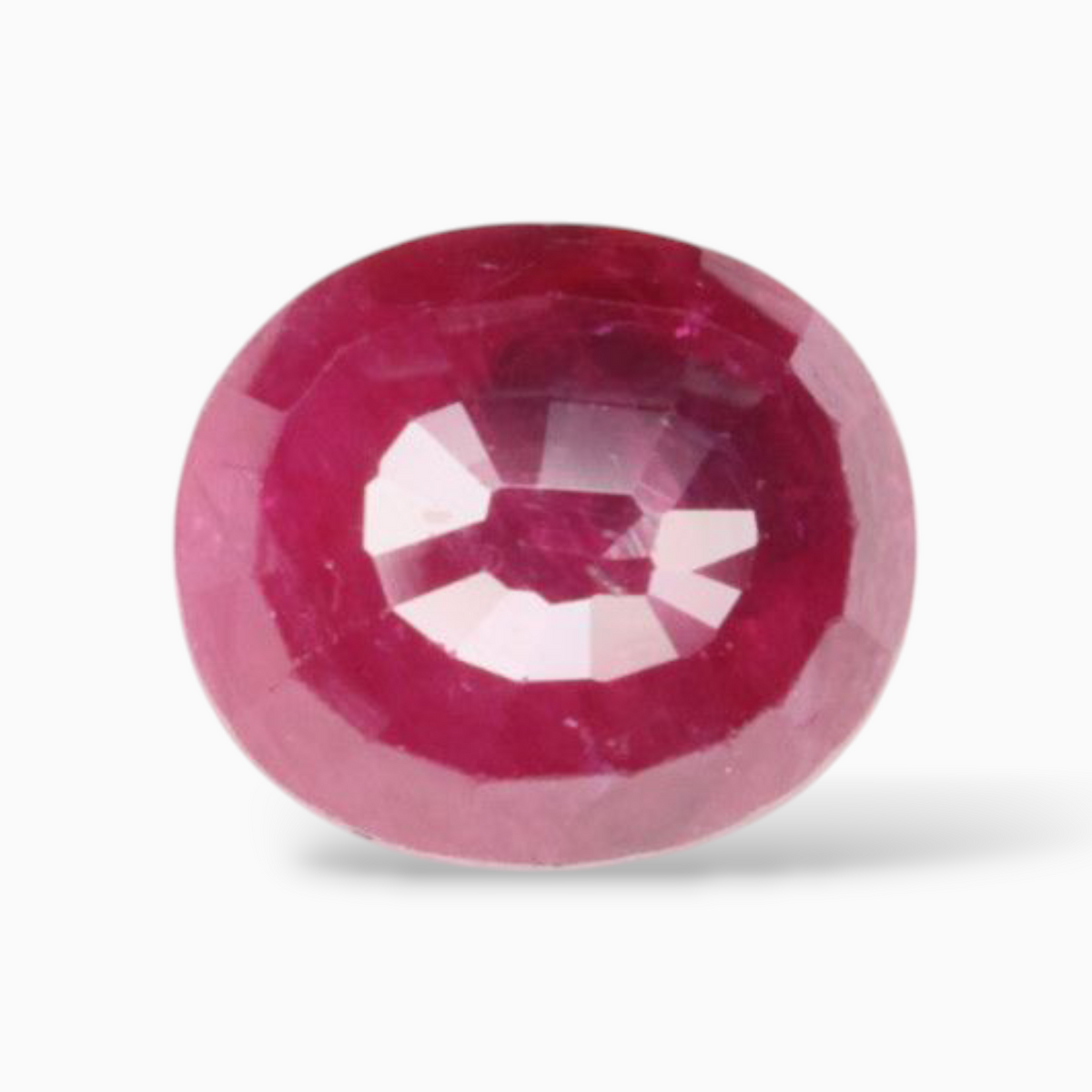Buy Original Pink Ruby Gemstone In Oval Shape 1.64 Carats 7.8x6.8mm Size