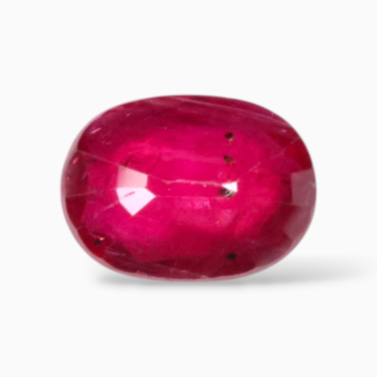 Natural Unheated Pink Ruby Gemstone In Oval Shape 1.19 Carats 8x5.8mm Size