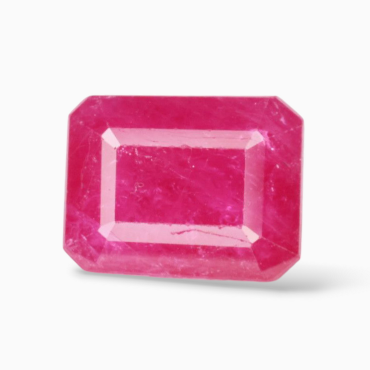 Sale On Original Manik Gemstone In Octagon Cut Shape 2.73 Carats & 8x6mm Size