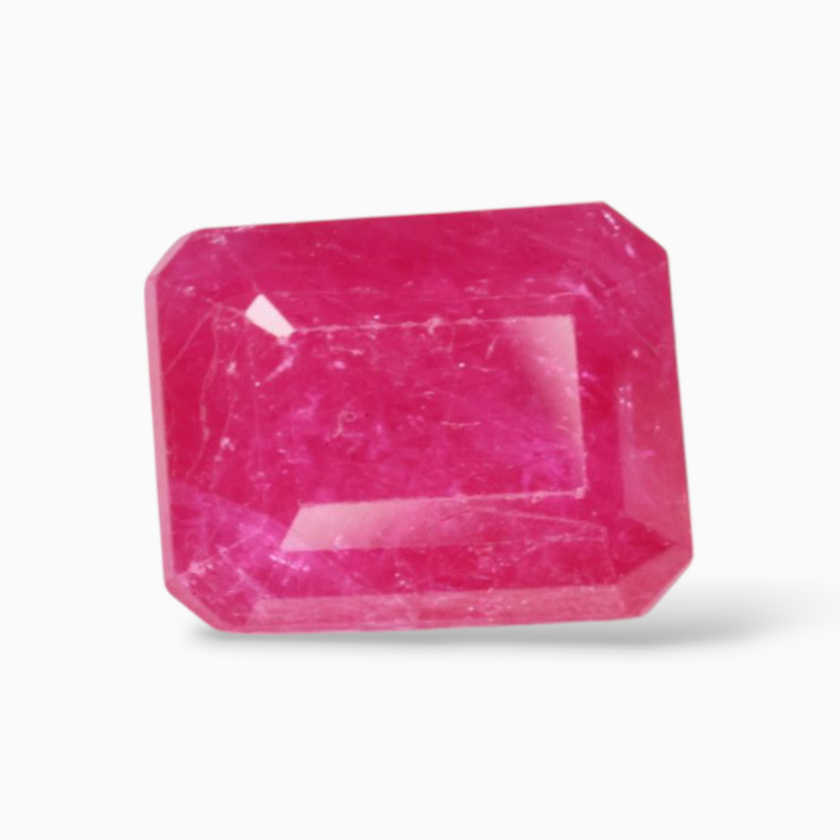 Sale On Original Manik Gemstone In Octagon Cut Shape 2.73 Carats & 8x6mm Size