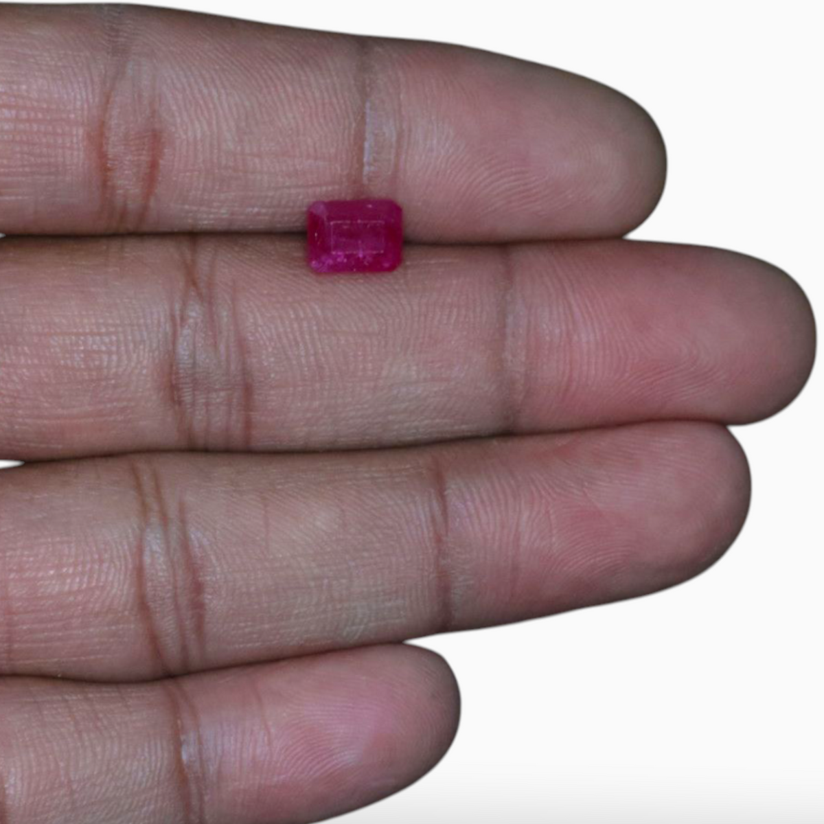 Sale On Original Manik Gemstone In Octagon Cut Shape 2.73 Carats & 8x6mm Size